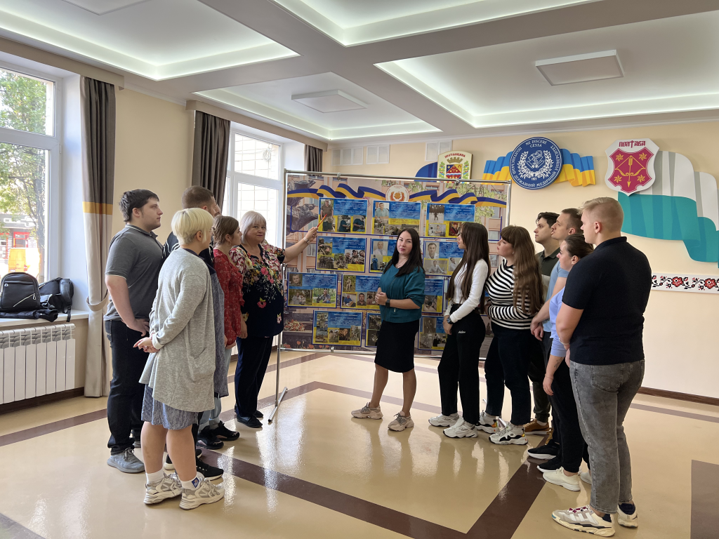 Фотовиставка, присвячена співробітникам та студентам університету, які захищають нашу державу